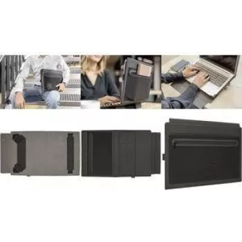 SIGEL BA510 Laptop Sleeve up to 14 inch with Stand Function, Felt, Grey