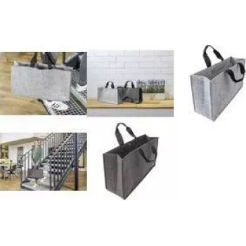 SIGEL BA431 Desk Sharing Bag Basic L Light Grey Recycled PET Felt