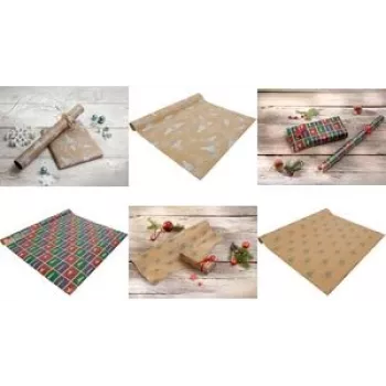SIGEL GP120 Gift Wrap Paper Roll – Polar Bear Design, 5 m x 70 cm, Multicolour, 80 g/m²