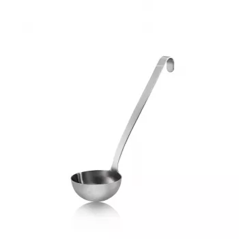 GEFU Baseline Ladle 9 cm, Black Nylon Head, Ergonomic PP Handle, Heat Resistant up to 270°C, Dishwasher Safe