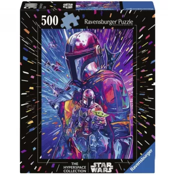 RAVENSBURGER Puzzle Star Wars Hyper Space Collection: The Mandalorian (500 Pieces, Large Pieces)