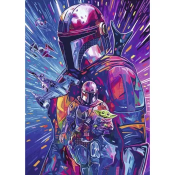 RAVENSBURGER Puzzle Star Wars Hyper Space Collection: The Mandalorian (500 Pieces, Large Pieces)