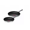 Tefal Daily Cook G7132S55 Stainless Steel Frying Pan Set 24/28 cm, Titanium Non-Stick, Induction, Thermo-Signal