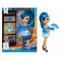 Rainbow High Pretty in Paris Fashion Doll - Skyler, Fully Articulated, 2 Outfits, Blue Hair, Ages 6+