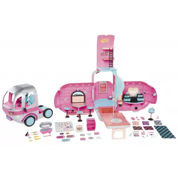 MGA L.O.L. Surprise Glamper 4-in-1 Transforming Playset with 55+ Surprises, Lights & Sounds