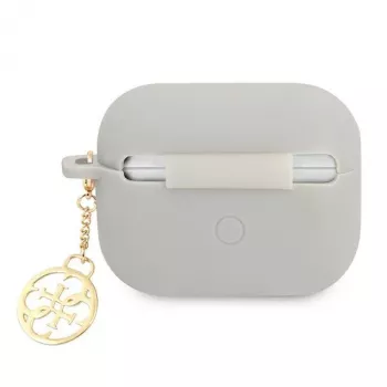 GUESS AirPods Pro Cover Grey Silicone Charm 4G Collection
