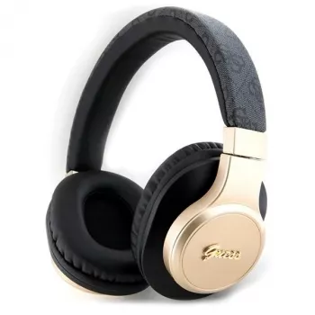 GUESS GUBH604GEMK Bluetooth Over-Ear Headphones Black 4G Script