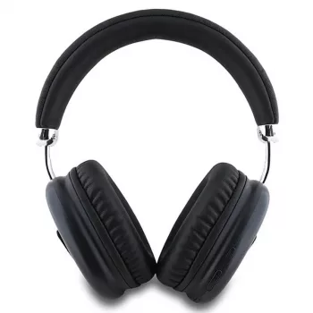 GUESS Bluetooth 5.3 Over-Ear Headphones with Metallic Triangle Logo - Black