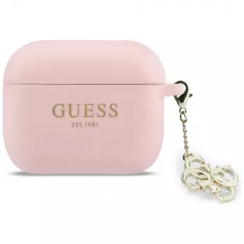 GUESS Silicone 4G Charm Case for Apple AirPods Pro (1st & 2nd Gen) - Pink