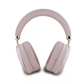 GUESS Metallic Triangle Logo On-Ear Bluetooth Headphones V5.3 Pink