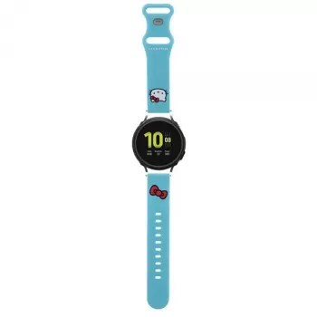 Hello Kitty Universal Silicone Watch Strap with Kitty Head Design, Blue, 20mm, Quick Release