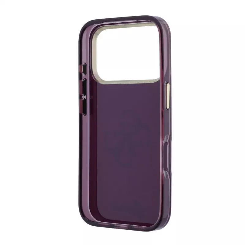 GUESS 4G Script Metal Back Cover Case for Apple iPhone 18 Pro / 17 Pro - Burgundy