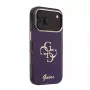 GUESS 4G Script Metal Back Cover Case for Apple iPhone 18 Pro / 17 Pro - Burgundy