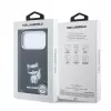 Karl Lagerfeld IML Choupette Body Sketch Print MagSafe Case for iPhone 18 Pro Max / 17 Pro Max - Black