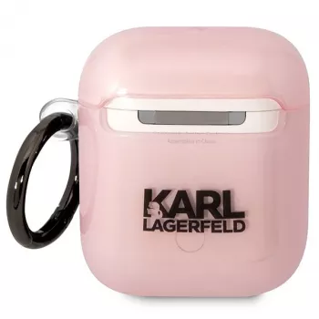 Karl Lagerfeld Ikonik Choupette AirPods 1/2 Cover Pink