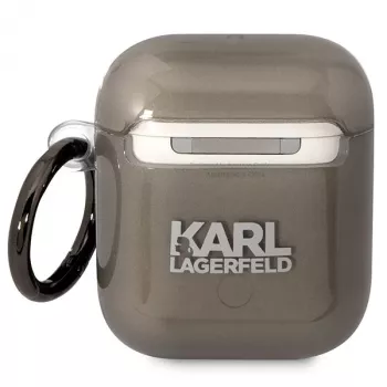 Karl Lagerfeld KLA2HNIKTCK AirPods 1/2 Cover Black Karl's Head