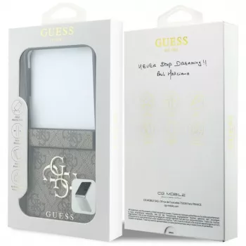 GUESS Big 4G Logo Hard Case for Samsung Galaxy Z Flip4 - Brown