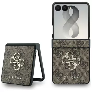 GUESS Big 4G Logo Hard Case for Samsung Galaxy Z Flip4 - Brown