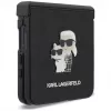 Karl Lagerfeld Karl & Choupette Saffiano Pins Case for Samsung Galaxy Z Flip5 - Black