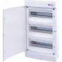 NOARK PT 36M 36-Module Surface-Mounted Plastic Distribution Box, 3x12, Transparent Door, IP40, White