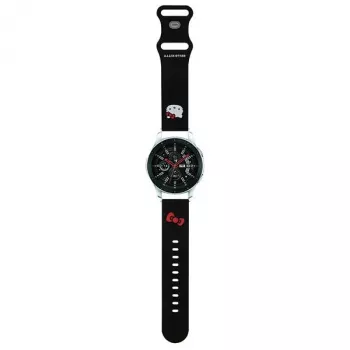 Hello Kitty Silicone Kitty Head Smartwatch Strap 22 mm Black