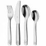 WMF Farma 4-Piece Children's Cutlery Set, Cromargan Stainless Steel 18/10, Polished, Farm Animal Design, Gift Box