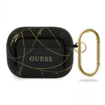GUESS AirPods Pro Cover Black Gold Chain Collection