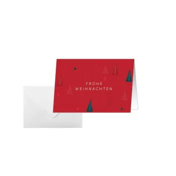 SIGEL DS636 Christmas Cards Ruby Pines DIN A6, Pack of 25 with Envelopes