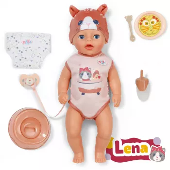ZAPF CREATION Zapf Baby born Lena Cat 36cm Soft Body Doll