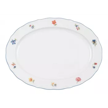 Seltmann Sonate Nostalgia Oval Serving Plate 31 x 23 cm Brilliant White