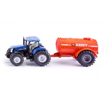 SIKU FARMER New Holland with Abbey Slurry Tanker 1:32 Scale Tractor and Implement Set