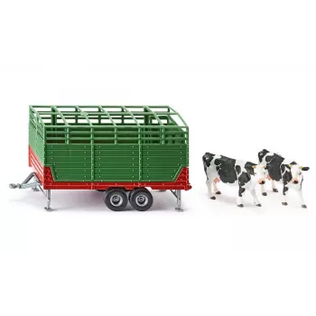 SIKU FARMER Livestock Trailer 1:32 Scale Model, Green