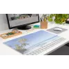 SIGEL H7470 Paper Desk Pad with 3-Year Calendar 2027/2028/2029, Beach, 59.5 x 41 cm