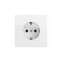 Gira 446670 SCHUKO Socket Outlet, Flush-Mounted, Pure White Glossy, 16 A, 250 V, System 55