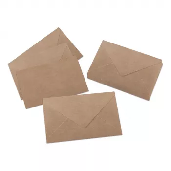 SIGEL DU700 C6 Kraft Paper Envelopes, Brown, 24 Pack, Self-Adhesive