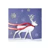 Sigel Christmas Card Winter's Eve Glossy DIN long 105 x 210 mm, 10 Cards with Envelopes