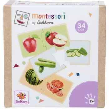 Eichhorn Montessori Puzzle - Wooden Shape Peg Puzzle for Toddlers 12+ Months, FSC 100%