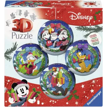 Ravensburger 3D Puzzleball Disney Christmas Bauble Set (2 x 27 Pieces)