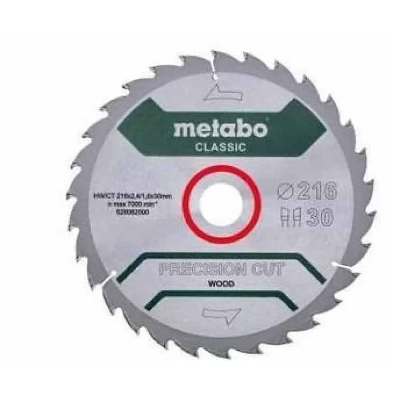 Metabo 628062000 Precision Cut Classic Circular Saw Blade 216mm x 30mm x 40T