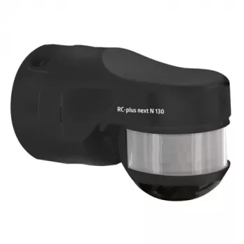 BEG RC-plus next N 130 Black Motion Detector with 130° Detection Range and Under-Creep Protection
