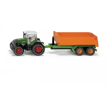 SIKU Farmer Fendt 939 Vario with Hooklift Chassis and Skip - 1:50 Scale Die-Cast Metal Toy