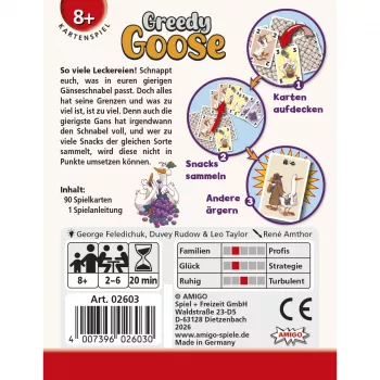 AMIGO Greedy Goose Children's Board Game 2-4 Players Ages 5+