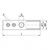 KLAU Tubular Screw Sleeve 10mm² 552R with Solder Hole for Conductor Connection