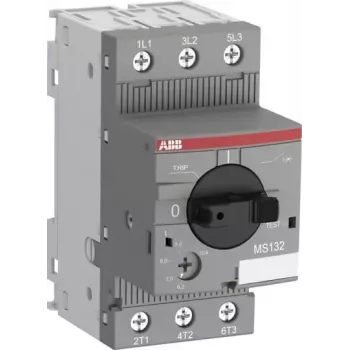 ABB MS132-2.5 Motor Protection Switch, 3-Pole, 1.6-2.5 A, Thermal-Magnetic, 690 V AC, 100 kA