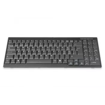 DIGITUS Swiss Layout Keyboard for TFT KVM Consoles, USB, Black