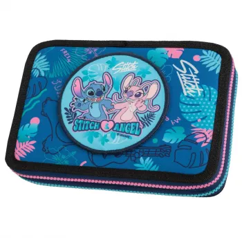 McNeill Pre-Filled Pencil Case XL with 2 Zippers Disney Stitch