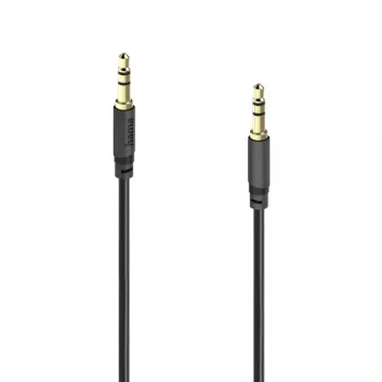 Hama Basic Line 3.5 mm Jack Audio Cable, Male to Male, 3 m, Black