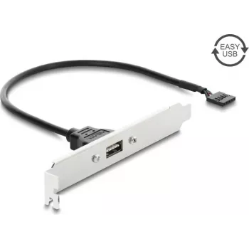 Delock USB 2.0 Slot Bracket with 1 x EASY USB Type-A Port