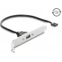 Delock USB 2.0 Slot Bracket with 1 x EASY USB Type-A Port