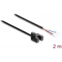 Delock Fork Light Barrier 5 mm Type R with 4 Open Cable Ends NPN L/D Switchable 2 m